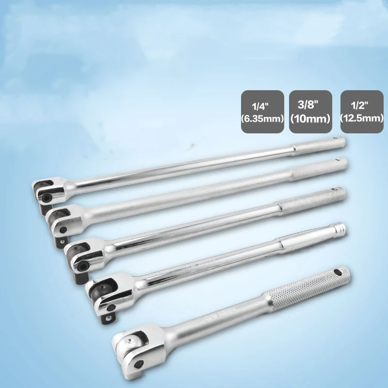1/4 &quot3/8&quot 1/2 &quotF стержень выключателя F Bar гнездо привода хромованадиевая сталь 180 градусов Flex Головка Разъем