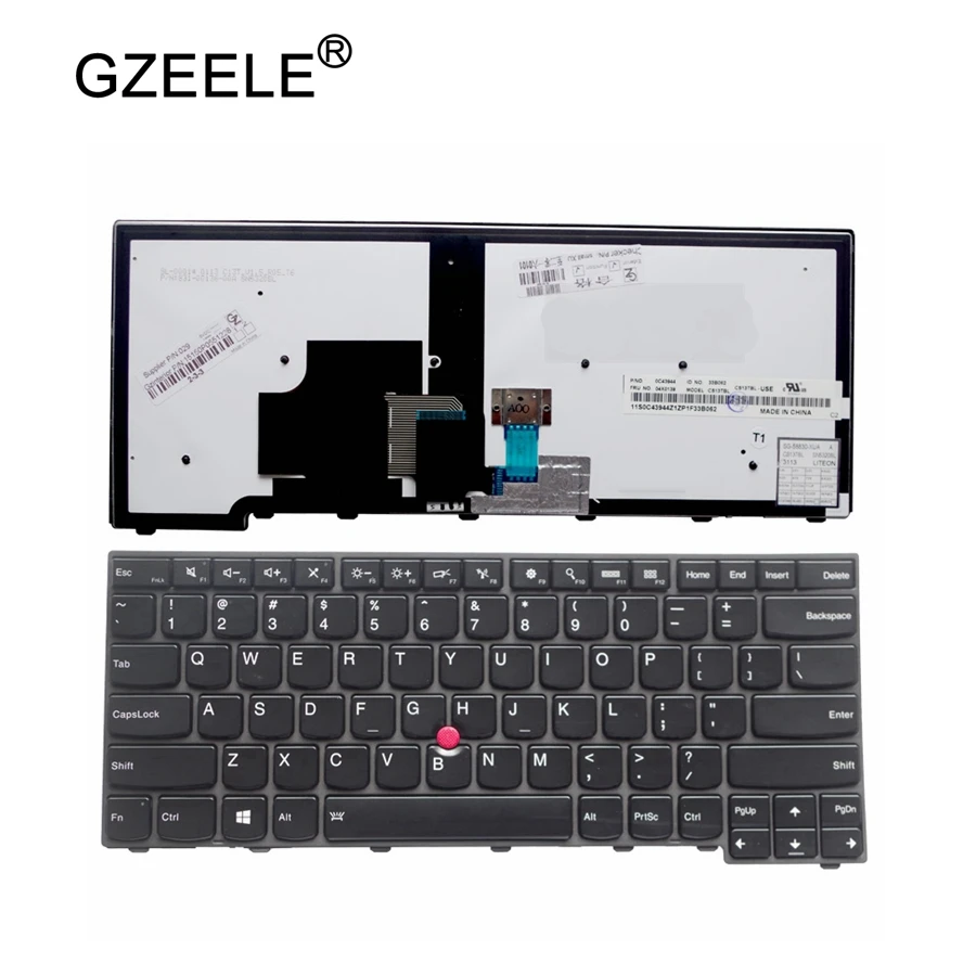 Клавиатура с подсветкой для ThinkPad L440 L450 L460 T440 T440P T431S T440S T450 T450S T460 04X0101 04X0139 00HW837 01AX310 |