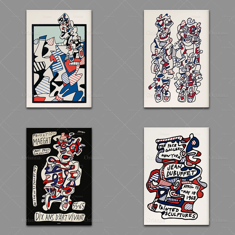 

Jean Dubuffet Exhibition Poster / Jean Dubuffet Art Print / Printable Dubuffet Art Poster / Art Print / Modern Home Decor