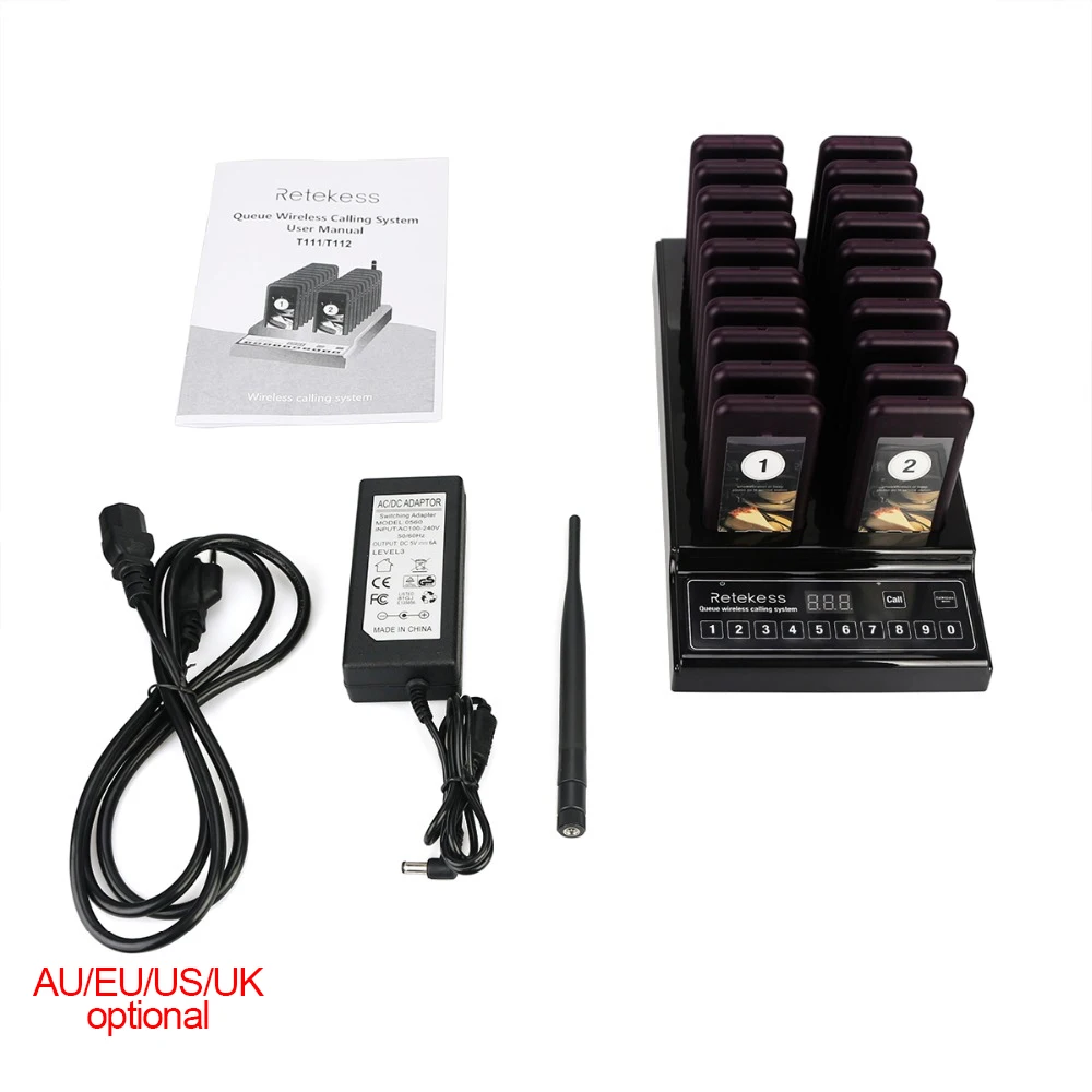 Беспроводной пейджер Retekess T112 999 каналов система ожидания для ресторанов 1