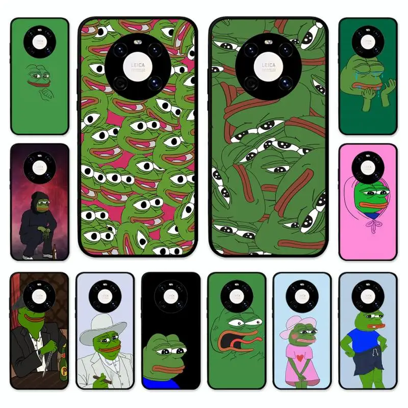 

Funny Cartoon Frog Phone Case For Huawei Nova 7 Se 5 3i 3e 3 2 5i Mate 10 20 Lite 30 40 Pro 20x 9 Cover
