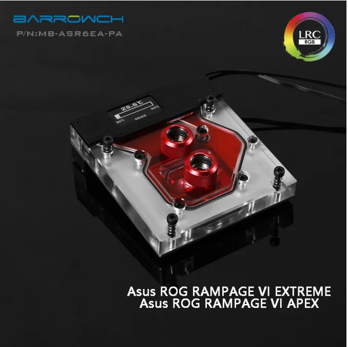 Barrowch MB ASR6EA PA ASUS ROG R6E R6A X299 материнская плата интегрированный водяной барьер OLED