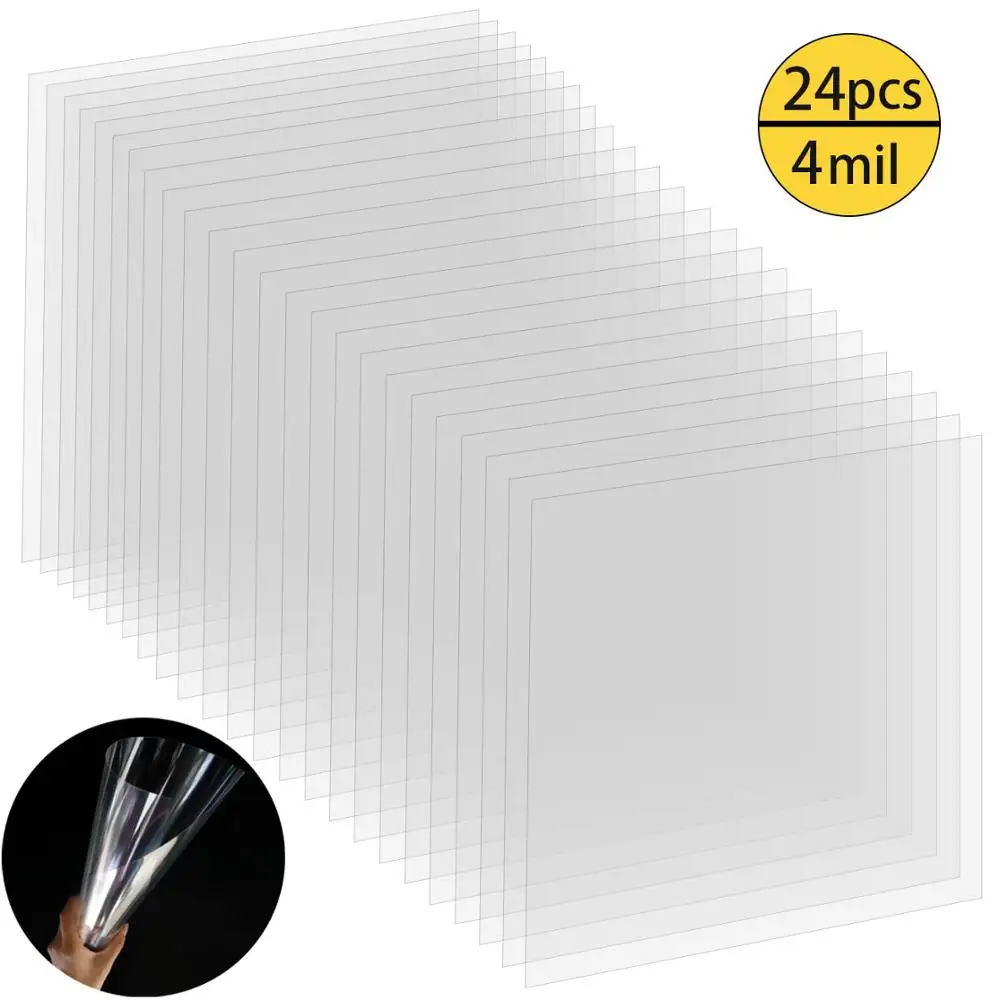 4 мил прозрачный трафарет 12X12 дюймов крафт пластик квадратный пустой материал