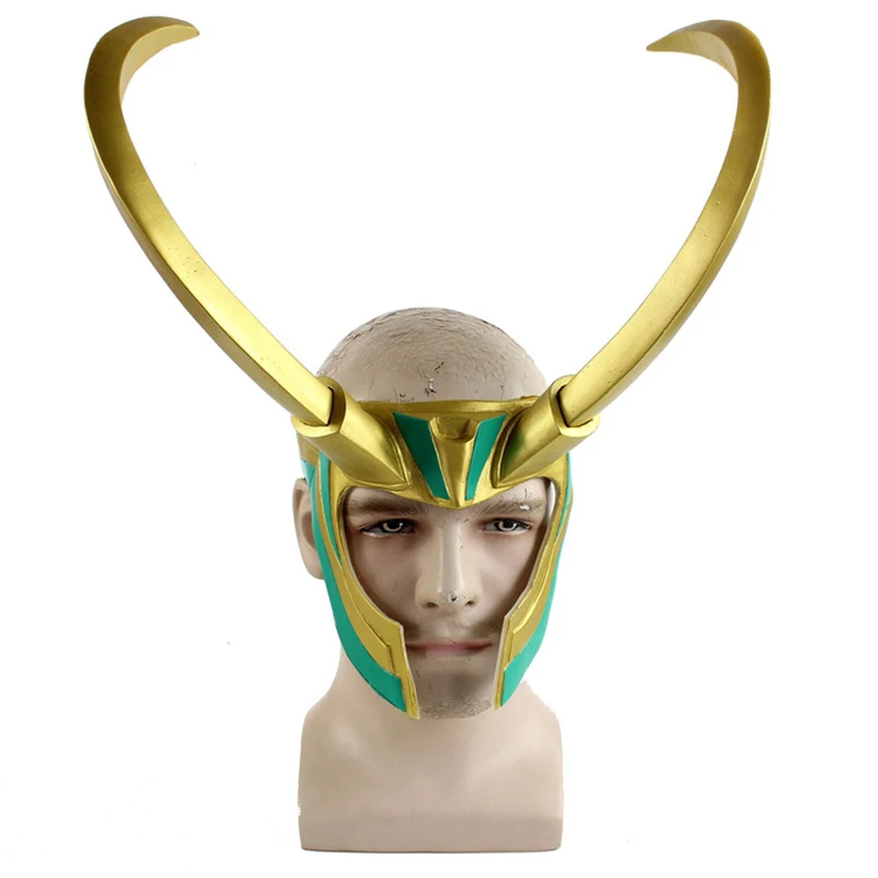 

Фигурка героя Marvel Loki, шлем, реквизит для косплея на Хэллоуин, шлем маски для косплей, игрушки для вечеринок, для мальчика, модель куклы, подар...