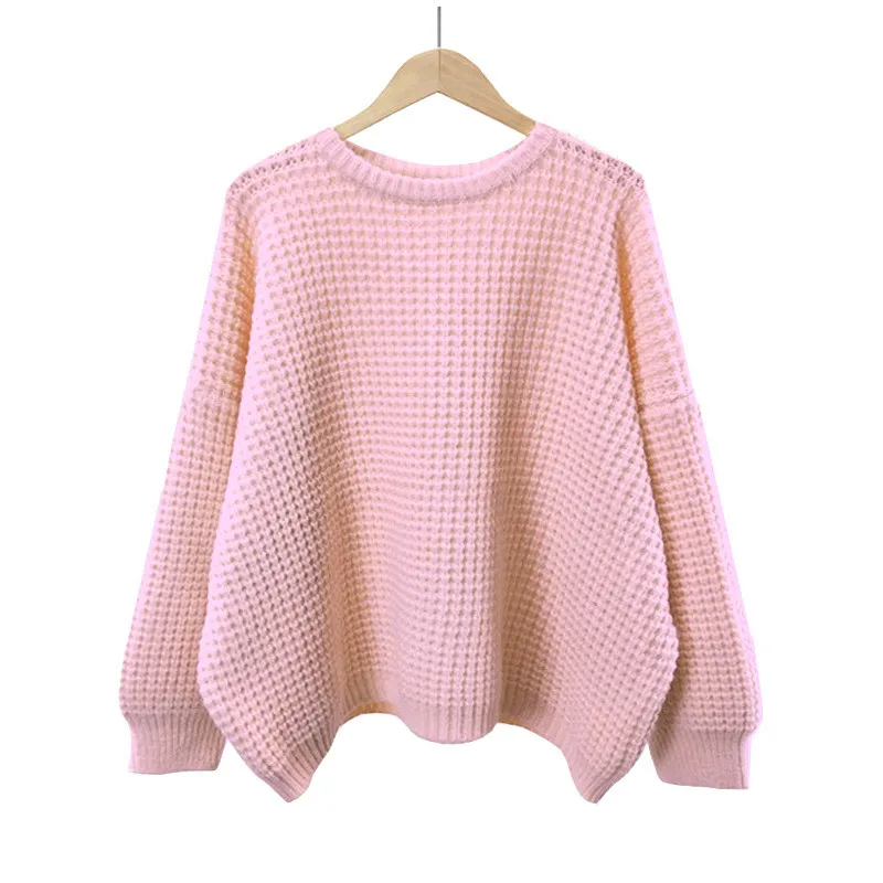 Женский трикотажный пуловер Artguy свободный свитер с круглым вырезом однотонный