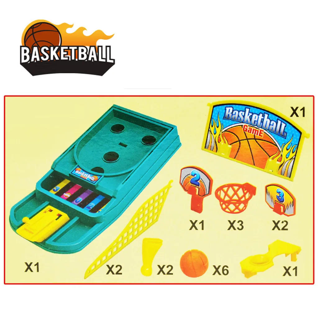 

Basketball Shooting Game Desktop Table Reduce Stress Set Sports Toy for Adults Children Fun Playing Game Toy
