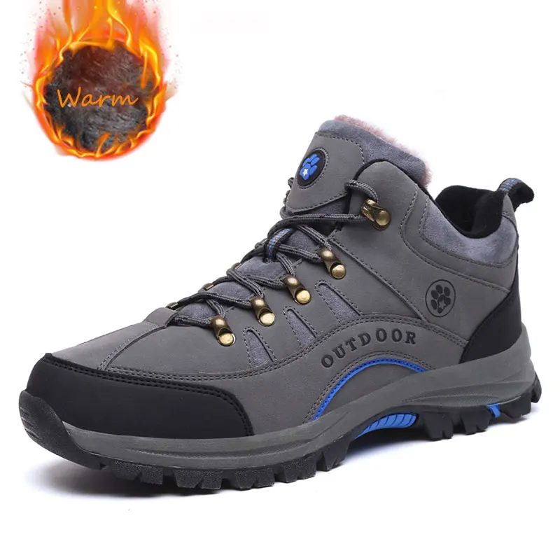 Мужская обувь для пешего туризма мужские зимние теплые кроссовки альпинизма