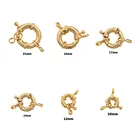 Застежка для ожерелья разных размеров, для изготовления ювелирных изделий сделай сам, застежка для ожерелья круглой формы, 10 мм, 12 мм, 15 мм, 17 мм, 19 мм, 21 мм