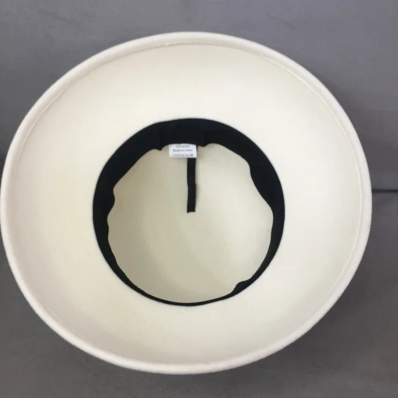 

202010-nao-xiaoxiang autumn winter Retro elegance Hepburn plaid ribbon wool leisure lady bucket cap women fishermen hat