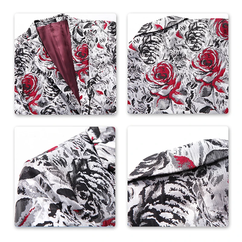 Мужской Жаккардовый Блейзер yunклос розового цвета|Пиджаки| |