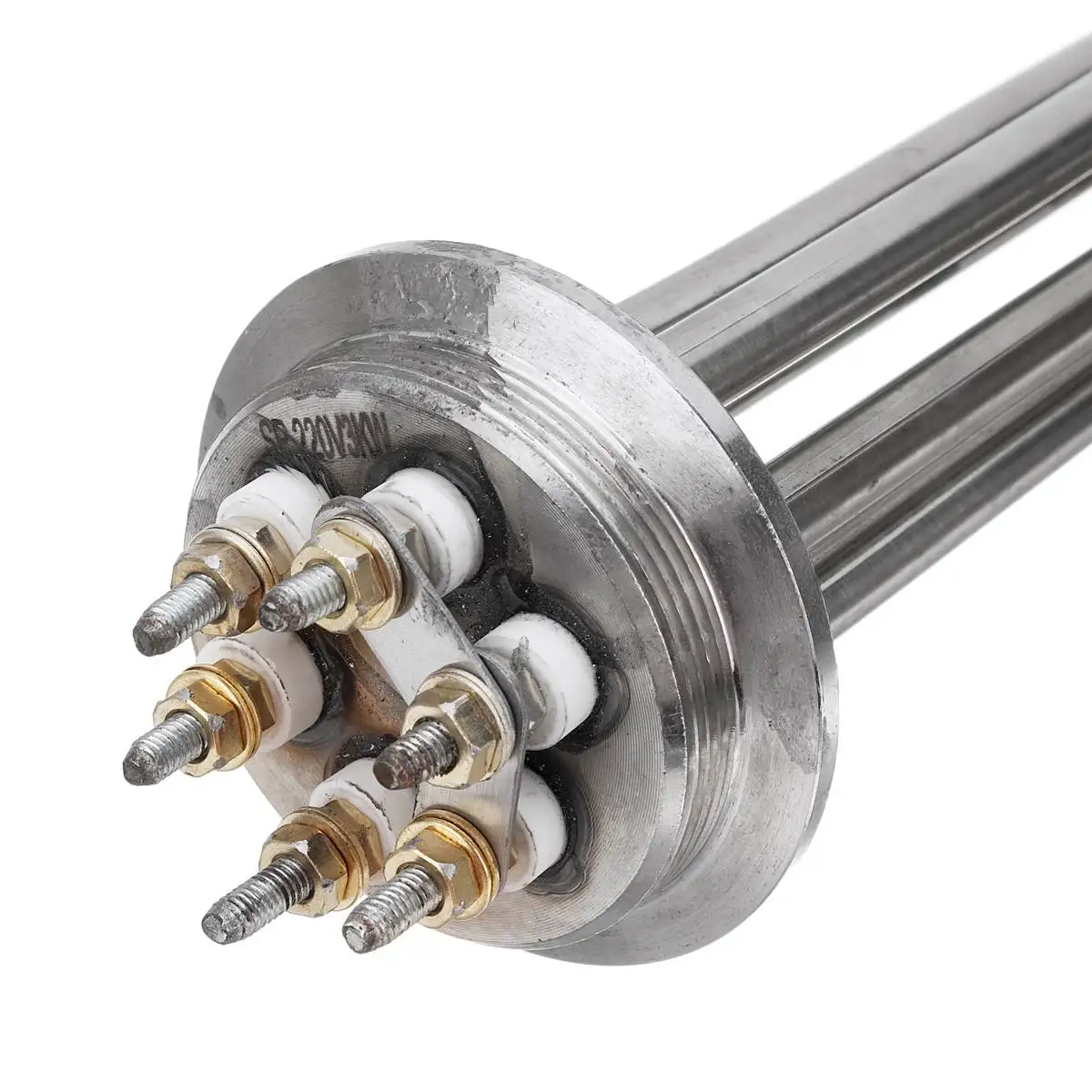 

2" Tri-clamp (OD63) Electrical Heating Element Immersion Water Heater 220V All 304SUS Water Oil 63mm Flange Disc Heating Tube