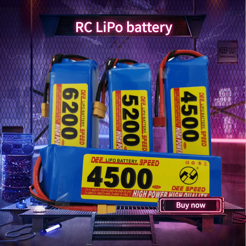 Скобы с обушком на 6S литиевая батарея RC 22 2 V 1300 1500 1800 2200 2600 3000 мА/ч 25C 35C 60C подходит