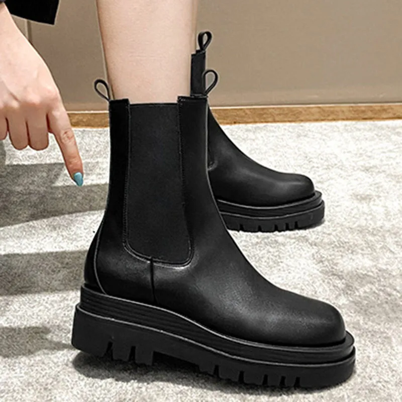 Женские Британские эластичные ботинки-носки сапоги для верховой езды колледжа