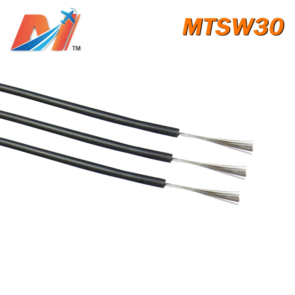 Maytech распродажа (1 метр) Мощный силиконовый провод AWG30 черного цвета|Силовая