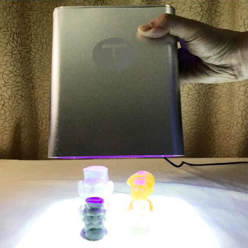 УФ свет 3D принтер led Вращающаяся отверждающая Коробка камера новая УФ быстрая прототипирование пост исцеляющая Смола отверждающая коробка