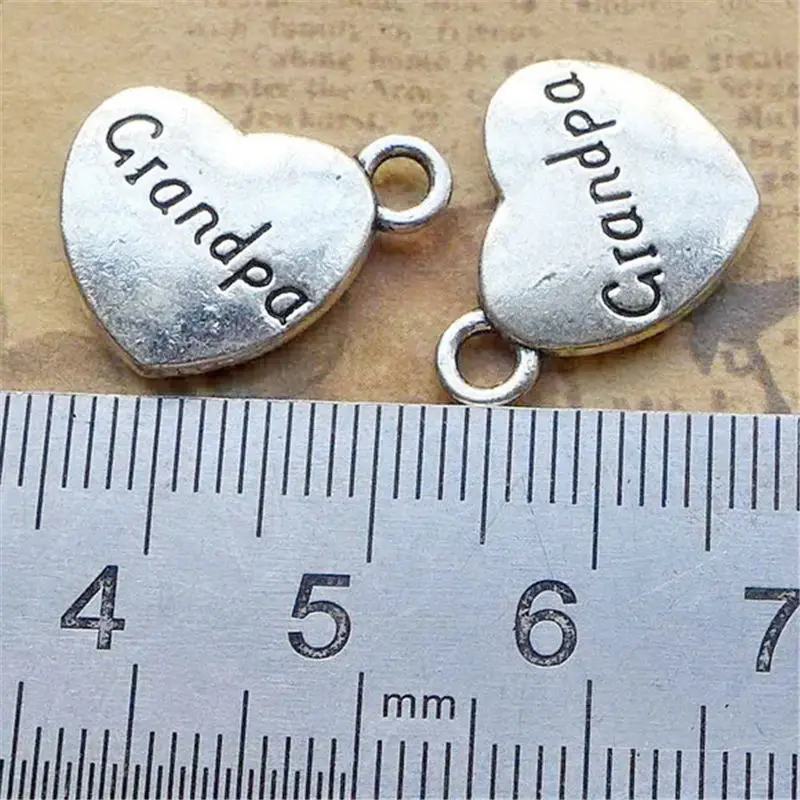 

Grandpa Family Charm Pendants Jewelry Making Finding DIY Bracelet Necklace Earring Accessories Handmade 5pcs