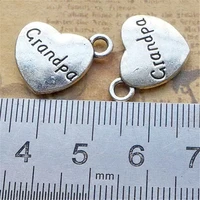grandpa family charm pendants jewelry making finding diy bracelet necklace earring accessories handmade 5pcs