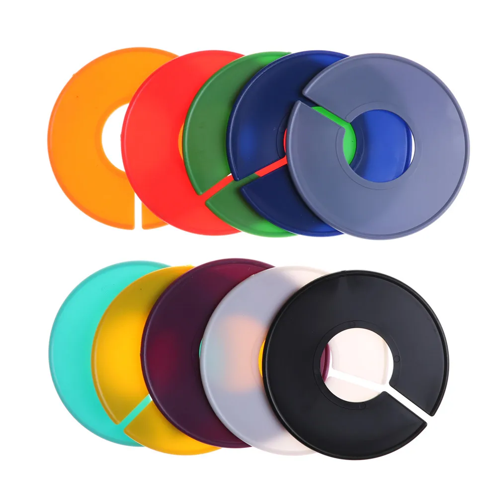 Одежда круглая стойка случайный цвет пустой пластик 10 шт./лот Размер кольца