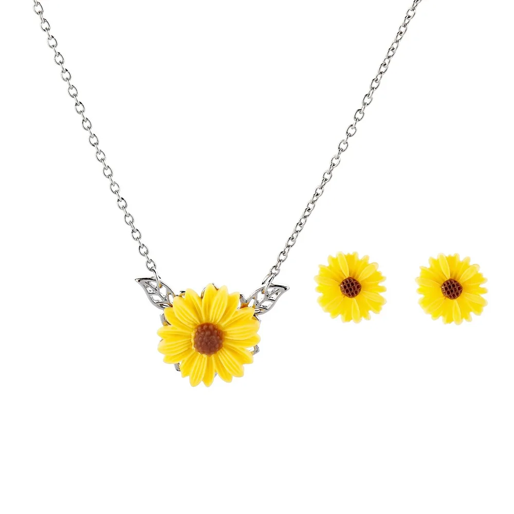 DESIGN 13YELLOW Премиум Двусторонняя по индивидуальному заказу с принтом «You Are My Sunshine гравировкой медальоны, подсолнечник, подвеска, ожерелье для Для женщин подарок дропшиппинг - Окраска металла: DESIGN 13YELLOW