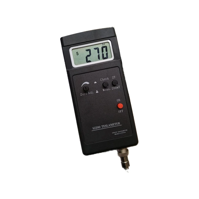 

Цифровой Гаусс-метр, статическое магнитное поле, прибор для проверки Tesla, диапазон 0-200mT-2000mT, 3/2, ЖК-дисплей, со стандартным зондом и источником питания, Новое поступление, SJ200