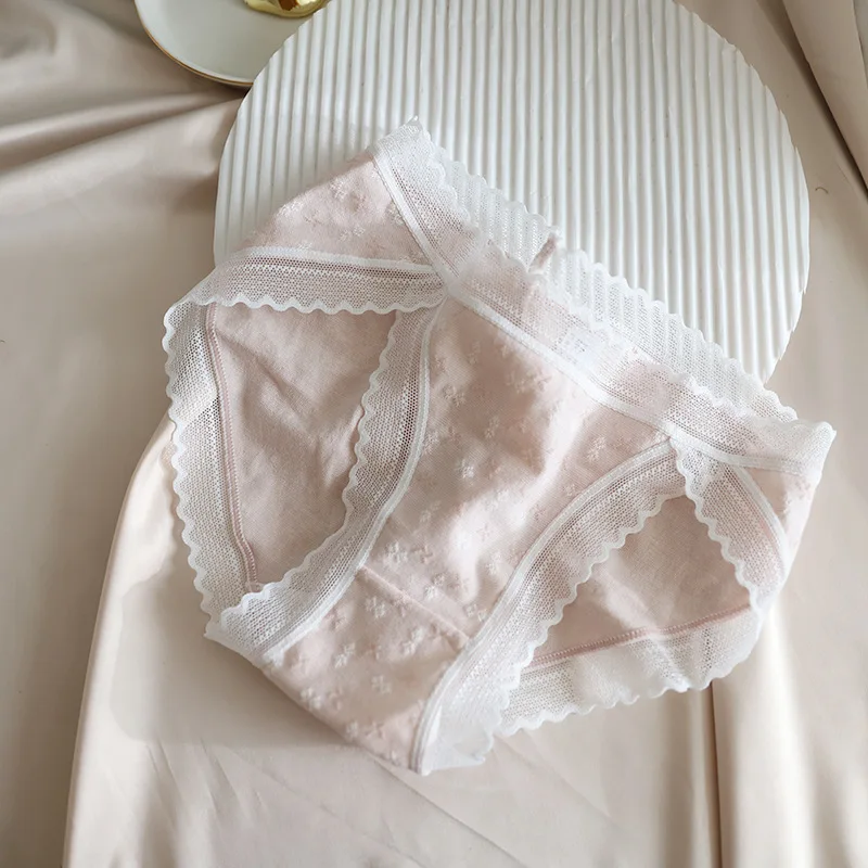 Женские бесшовные кружевные трусы Комфортные летние с низкой посадкой | Женская