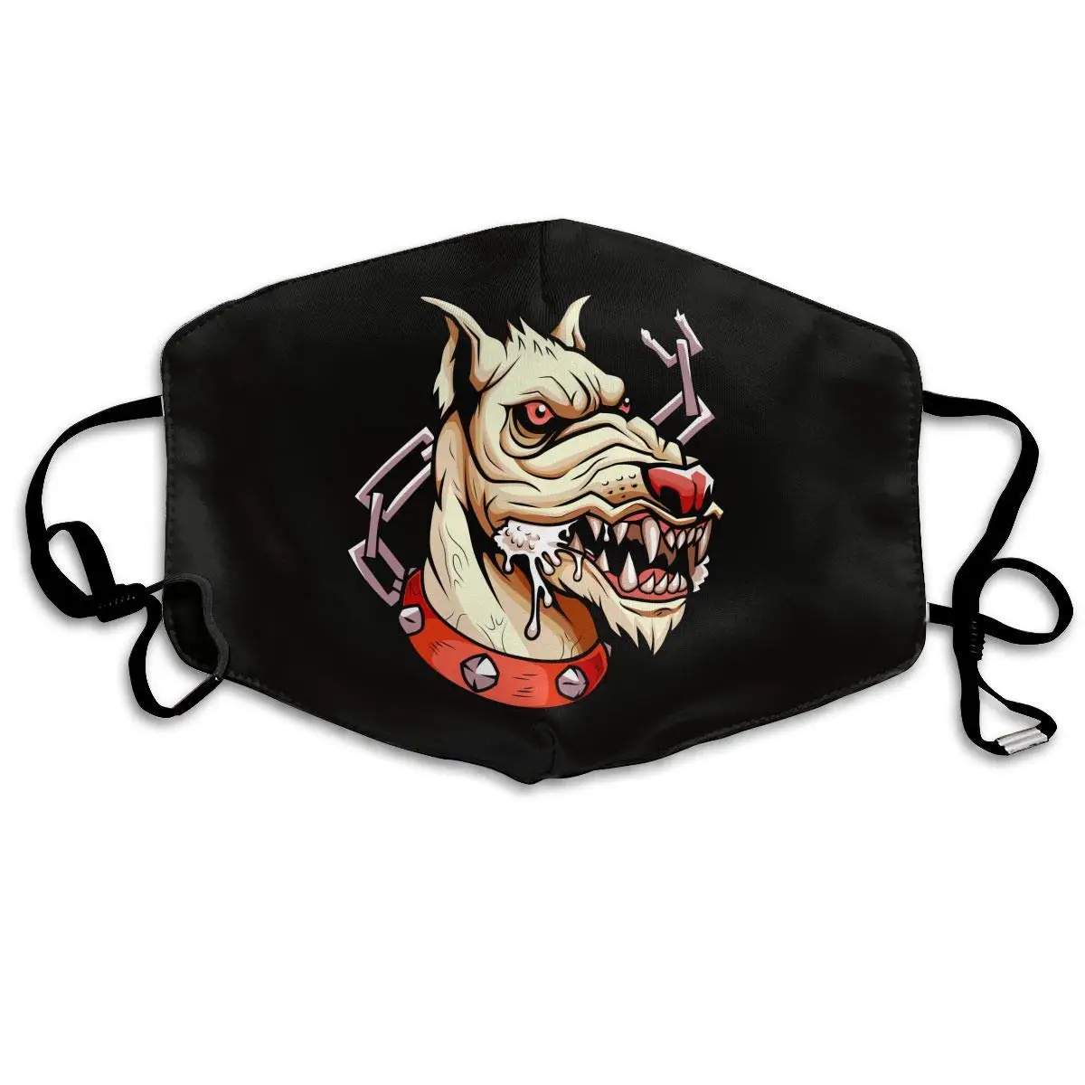 

Моющаяся многоразовая маска Mad Dog, хлопковая маска против пыли на половину лица для детей, подростков, мужчин, женщин, мужчин, с регулируемыми...