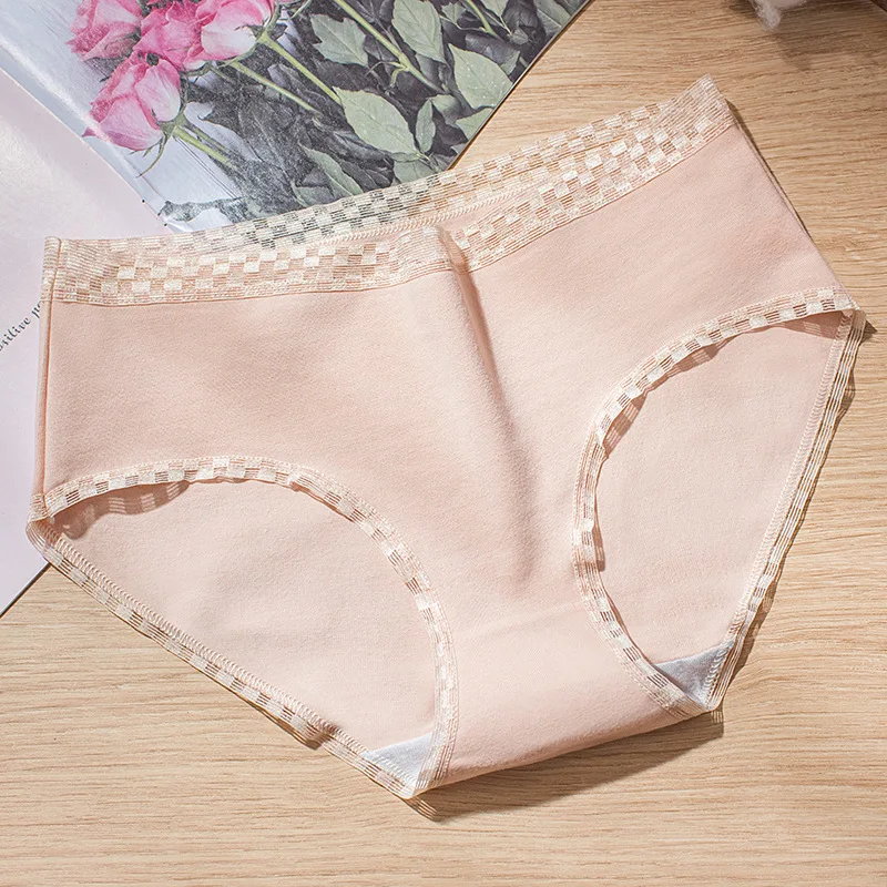 7Pcs/lot Women Panties High Waist Pure Cotton Underwear Cute Printed Seamless Briefs Ladies Slimming Panty Plus SizeXXL