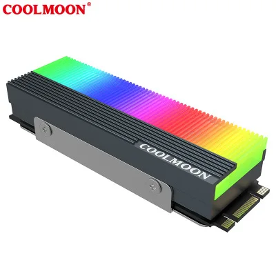 CoolMoon M.2 твердотельный накопитель RGB радиатор M2 SSD 5 В 3Pin ARGB синхронизация жилет CM-M73S
