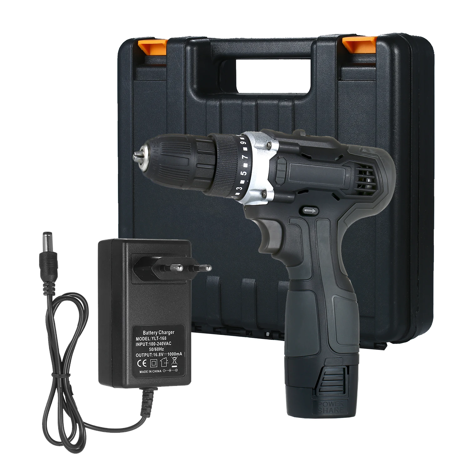 Аккумуляторная дрель 3/8 дюймов 2 скорости максимальный крутящий момент 50 нм