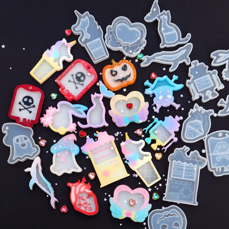 1 шт. силиконовая форма в виде сердца кошки дельфина | Украшения и аксессуары