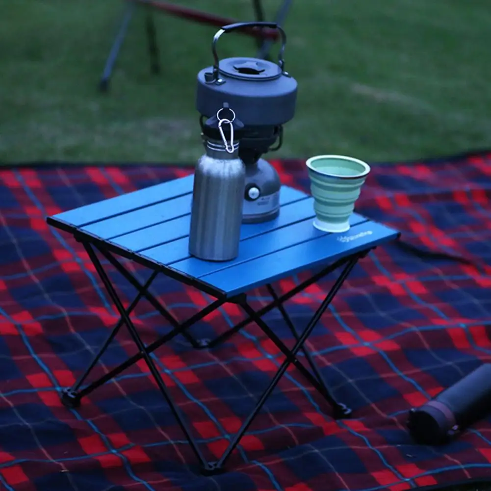 

Portable Table Foldable Folding Camping Hiking Desk Traveling Outdoor Picnic New Blue Gray Pink Black Al Alloy Ultra-light Desk