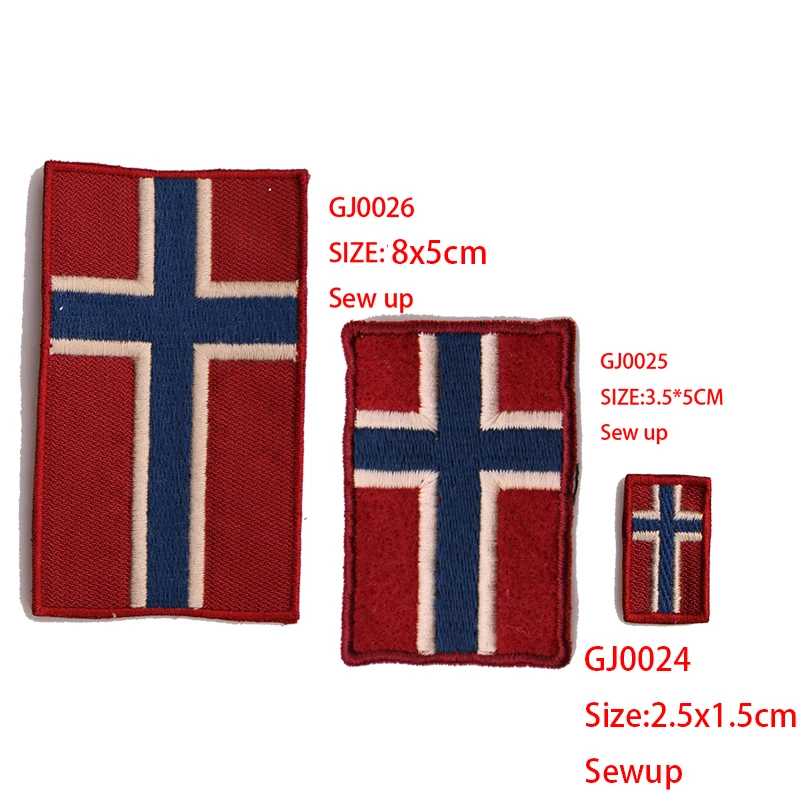 Набор купли продажи маленького и среднего размеров Норвегия флага значок