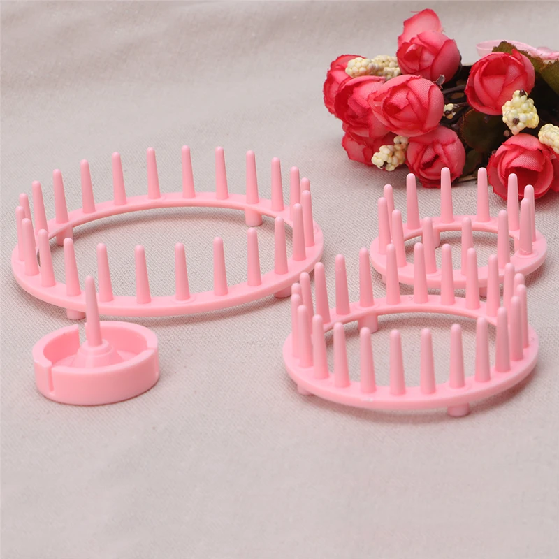 9 шт. вязальный станок набор цветочных узоров шерстяная пряжа спицы инструмент