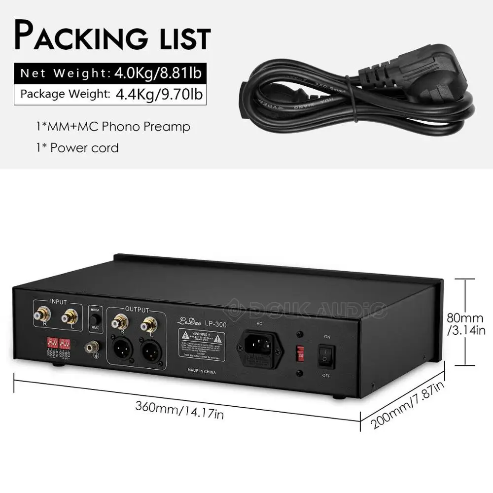 Douk аудио Hi end мм MC Phono Stage стереоусилитель LP виниловая запись проигрыватель