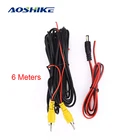 Автомобильный мультимедийный кабель AOSHIKE RCA, Универсальный 6 м кабель для камеры заднего вида с проводом для камеры заднего вида с автомобильным монитором 2020
