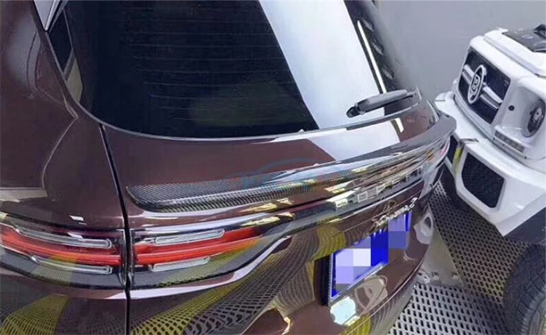 Спойлер из углеволокна для Porsche Cayenne Спойлеры-крылья высокого качества аксессуары для модификации автомобиля
