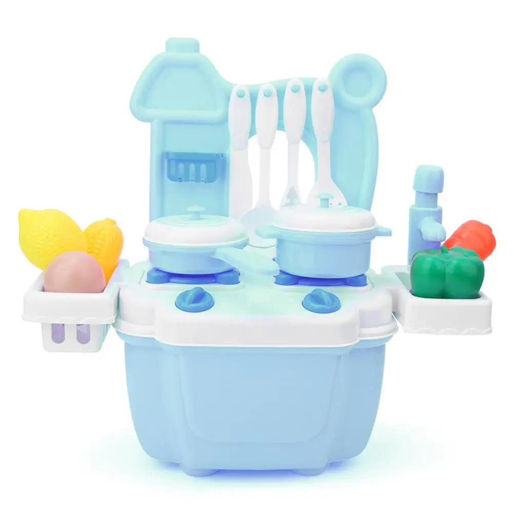 Cookware Blue Игровой домик, игрушка, кукольный домик, аксессуары, миниатюрная пищевая доска для приготовления хлеба, для 1/12 весов, кукольный домик или кукла из дерева+ Полимерная игрушка - Цвет: Cookware Blue