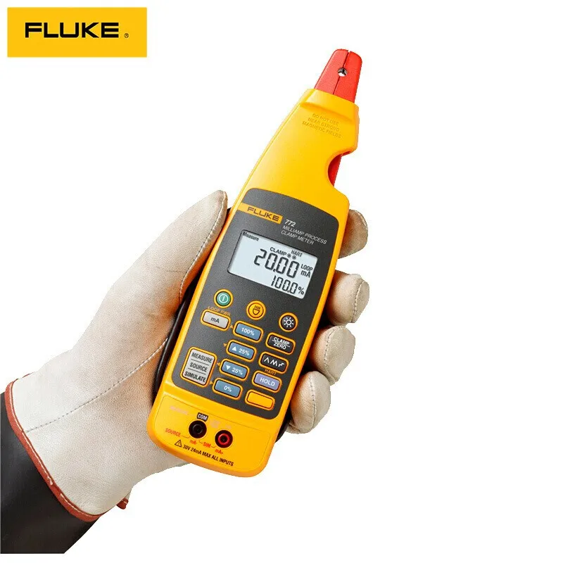 

Fluke 771/772/773 CHN Milliamp Process Clamp Meter DMM Test F771 AC MA Tester Loop Calibrator