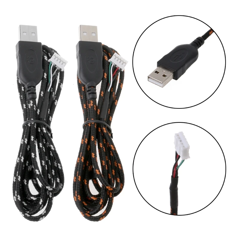 ПВХ, нейлоновый USB-кабель для мыши