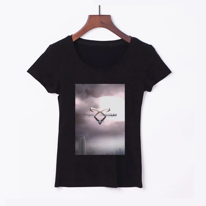 Футболка женская футболка женская одежда Shadowhunter ТВ Печать Kawaii с короткими рукавами соблазнительный Забавный Топ Футболка женская - Цвет: B2