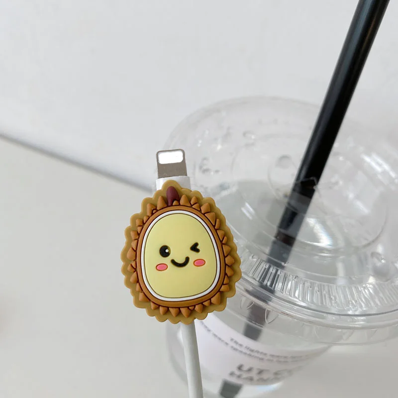 Милый мультяшный протектор кабеля защитный чехол для передачи данных iPhone Xiaomi