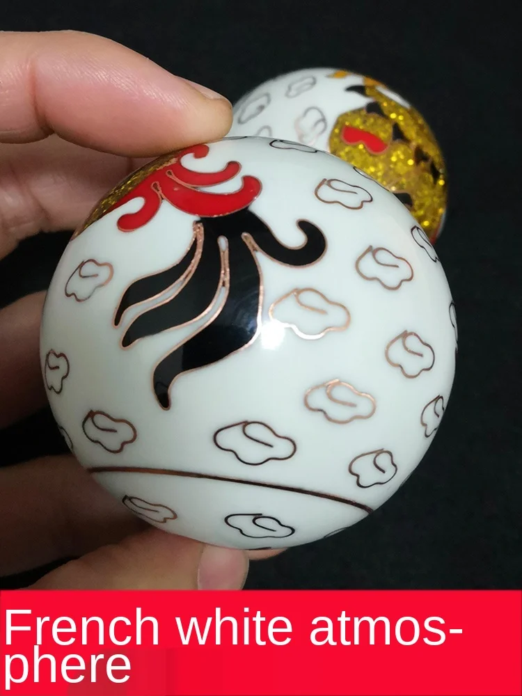 Baoding специальный Массажный мяч Sanbao перегородчатый белый для фитнеса Qilin ручной