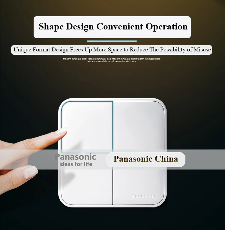 Panasonic 1 банда 2 банды 3 банды 4 настенный выключатель 1 способ 2 способ выключатель света случайный щелчок вкл/выкл домашний переключатель с Светодиодный индикатор