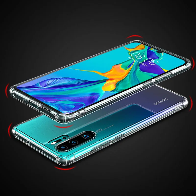 Прозрачный чехол для huawei p30 lite, чехол s для huawei p30 pro p 30 lite, светильник, силиконовый, ТПУ, противоударный чехол