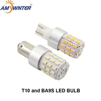 amywnter 12v car light sourse t4w ba9s led 24v bulbs t10 canbus w5w 3w power interior motorcycle