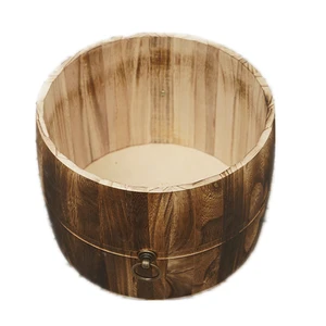 Реквизит для фотосъемки новорожденных, корзина-ведро, деревянная детская кроватка ручной работы, реквизит для фотосъемки