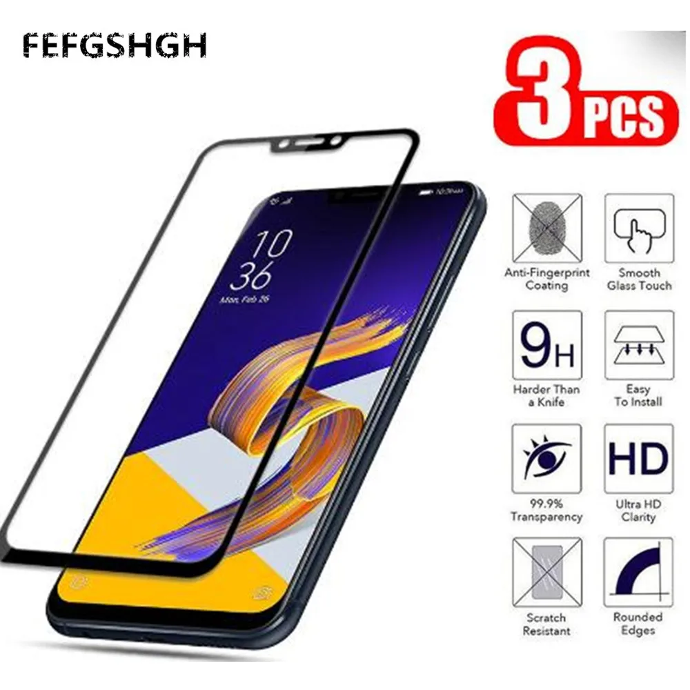 

Tempered Glass For ASUS Zenfone Max Pro M1 M2 ZB602KL ZB555KL 5 5Z Live L1 ZA550KL ZE620KL ZS620KL G553KL Full Screen Protector