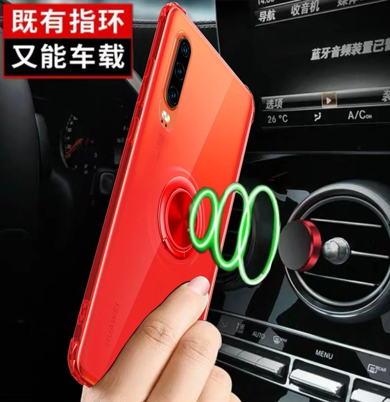 Чехол для xiaomi mi 9 чехол SE ударопрочный прозрачный Стенд колец на палец Магнитный |