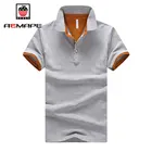 Мужская хлопковая рубашка-поло AEMAPE, быстросохнущая рубашка-поло с короткими рукавами, лето 748