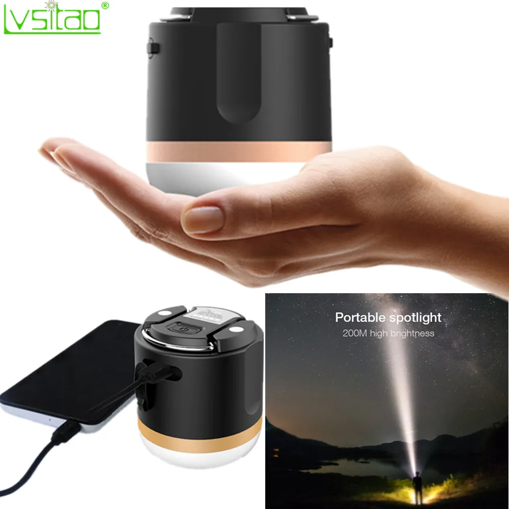 Prezzo Multifunzionale Led Luci Di Campeggio Della Batteria 7200mAh Portatile Di Banca Mobile Di Potere Torcia Elettrica Impermeabile A Led Per Esterni Lampade Di Emergenza